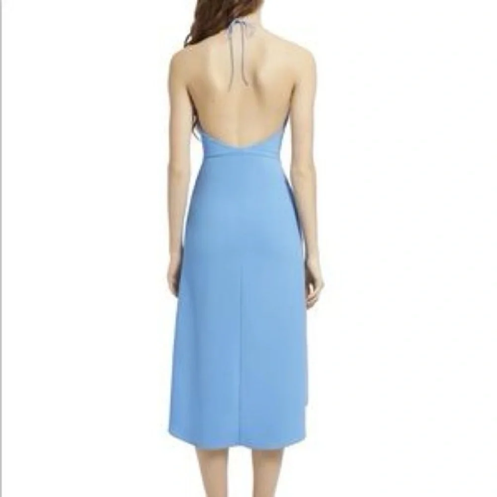 Alice & Olivia Blue Halter Kristy Dress size 12 - Picture 7 of 16